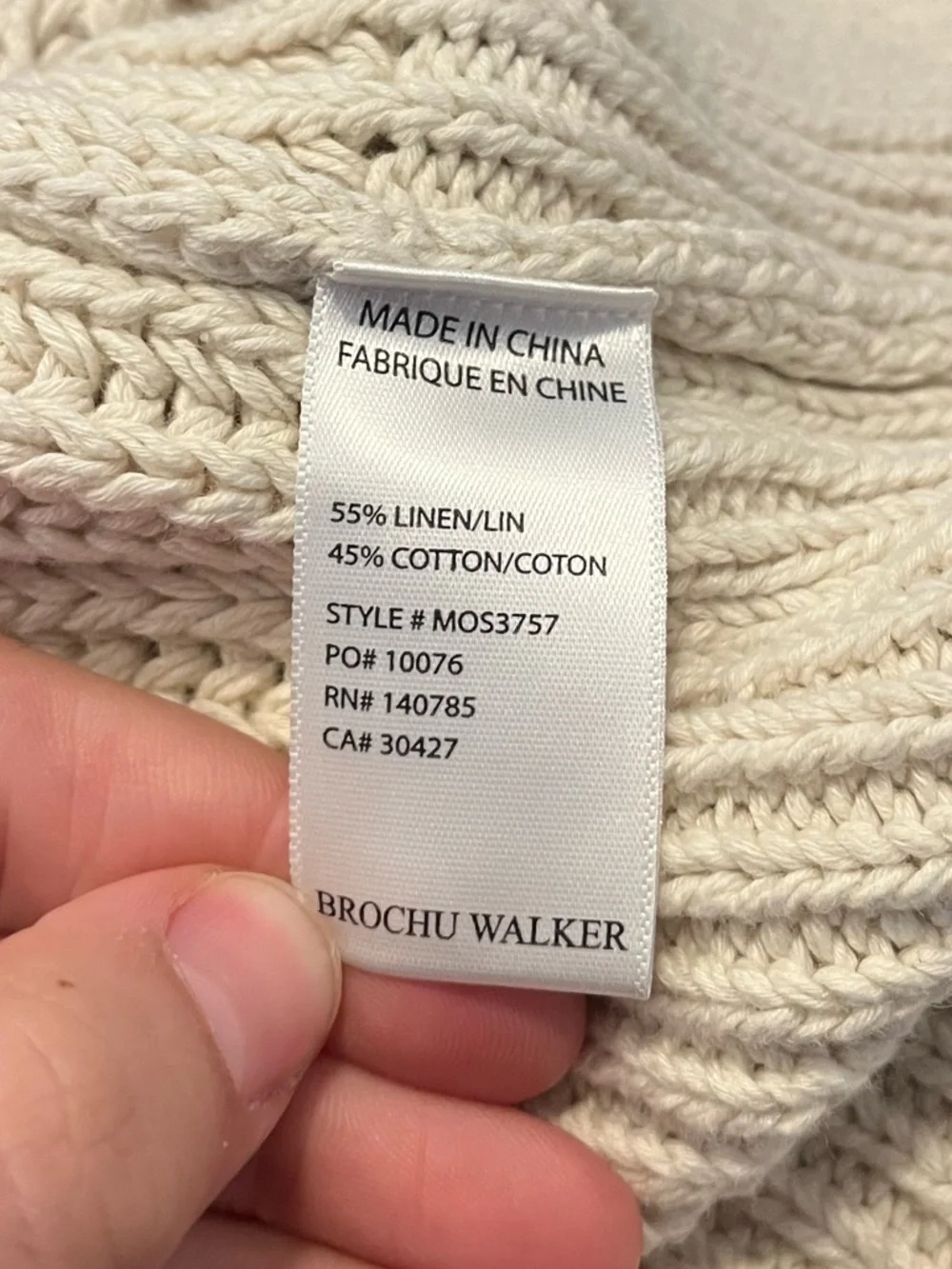 Brochu Walker Uma Sleeveless V-Neck Sweater Vest In Vanilla